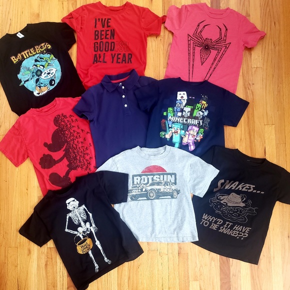 Lot of Quicksilver, RVCA, Columbia, Disney, Gap Kids, Lego shirts & flannels - Picture 2 of 2